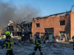 ​Tragiczna sobota w Ukrainie: 500 pocisków poleciało na Kijów, dron uderzył w pociąg