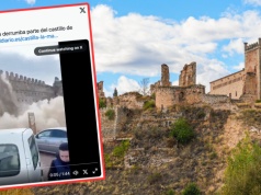 Turyści przeżyli chwile grozy. Zawaliła się wieża zamku w Hiszpanii