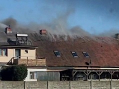 Pożar budynku mieszkalnego wielorodzinnego w Ćmachowie