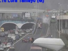 Pożar samochodu w centrum La Laguny (Teneryfa)