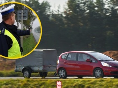 Jechał z przyczepką i stracił prawo jazdy za znakiem D-43. Ograniczenie prędkości jest inne