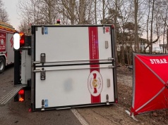 Śmiertelny wypadek w Chałupach. Zablokowana droga do Helu