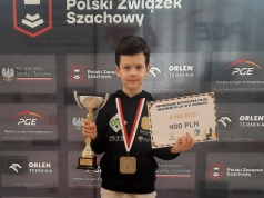 Sukces młodego szachisty. Franek Bożek został wicemistrzem Polski młodzików