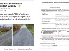 Prezydent Świdnicy wytłumaczyła prokuratorom i nie ma sprawy ulicy Tenisowej