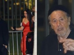 85-letni Al Pacino w asyście MŁODSZEJ O PONAD PÓŁ WIEKU ukochanej wyczłapuje się z imprezy. Miłość kwitnie? (ZDJĘCIA)