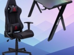 Biurko gamingowe MAD DOG GD140L (140 x 60 cm) za 199 zł, fotel GCH710K za 299 zł w Media Expert