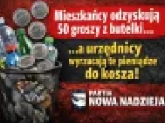 50 groszy do kosza, tak urzędnicy podchodzą do systemu kaucyjnego.