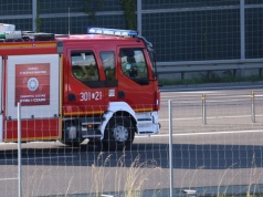 Pożar samochodu na S17. Utrudnienia w kierunku Warszawy
