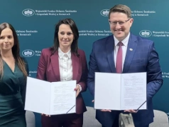 Uroczyste podpisanie umowy na termomodernizację budynku OSP w Goleszowie