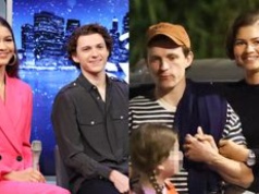 Wyluzowany Tom Holland i rozanielona Zendaya uwiecznieni na kolacji z przyjaciółmi. Nigdy nie wyglądali na bardziej zakochanych? (FOTO)