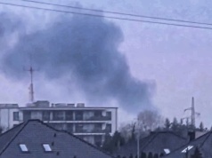 Gęsty dym nad Ostrowem Wielkopolskim