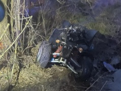 Wypadek quada w Mariantowie.