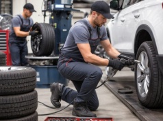 Wymiana opon na letnie. Kiedy jechać do serwisu, żeby nie utknąć w kolejce i nie trafić na śnieg?