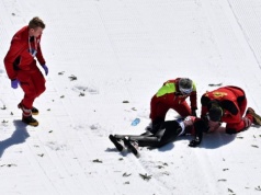Upadek w Planicy! Skoczek trafił do szpitala