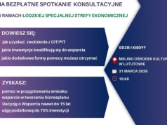 Lututów: bezpłatne spotkanie konsultacyjne dla inwestorów i przedsiębiorców