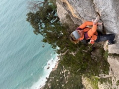 Ola Taistra free solo na wielowyciągowej „Happy End” 6c
