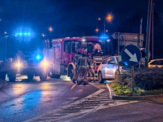 Dwa promile i uderzenie w latarnię na Podwalu w Raciborzu