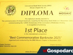 NBP z nagrodą za „najbardziej oryginalny i atrakcyjny” banknot