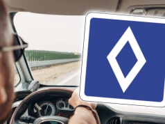 Nowy znak na autostradach. Biały romb na niebieskim tle to 600 zł mandatu