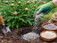 Zakop to pod piwonią wiosną. Efekt? Krzew obsypie się pąkami