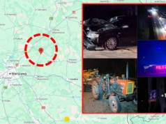 Samochód wbił się w przyczepę z kłodami drewna. Nie żyje 11-latka