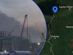 Ukraina uderzyła w strategiczny punkt nad Bałtykiem. Widać kłęby dymu