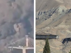 Najwyższy most na Bliskim Wschodzie w ogniu. "A to jeszcze nie koniec"