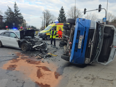 Wypadek w Markach. Osiem osób rannych