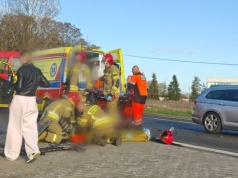 Wypadek na S3. Lądował śmigłowiec LPR