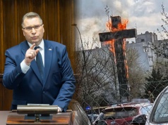 Czarnek zabrał głos po pożarze krzyża w Warszawie. Nie ma wątpliwości