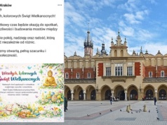 Kraków składa życzenia. Bez Chrystusa, ale z… Buddą i meczetem