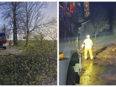 Silny wiatr w regionie. 11 interwencji strażaków w powiecie wysokomazowieckim