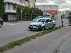 Groźne zdarzenie w Ciechanowie. Zderzyły się dwa samochody
