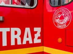 Wybuch instalacji w kamperze w Łebie. Dwie osoby trafiły do szpitala