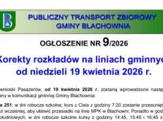 Blachownia: Korekty rozkładów na liniach gminnych już obowiązują