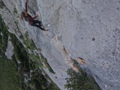 Ola Taistra w swoim żywiole – free solo na „La Nuostra Svizzera” 6c, 240 metrów