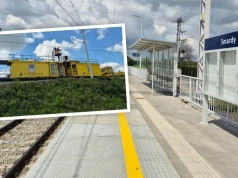 Specjalistyczny pociąg na opolskich torach. Pomaga w drogiej inwestycji