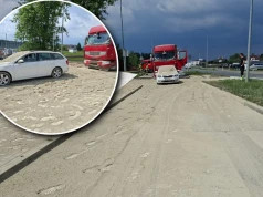 Chmura cementu nad Gogolinem. Kobieta miała problemy z oddychaniem