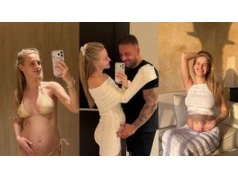 Karolina Pisarek dokumentuje wakacje "z małym pasażerem na pokładzie" i eksponuje ciążowe krągłości w bikini (ZDJĘCIA)