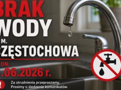 Brak wody w m. Częstochowa w dn. 3.06.2026 r.