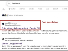 Nowa fala ataków na programistów. Cyberprzestępcy zatruwają wyniki wyszukiwania (SEO poisoning), aby dystrybuować złośliwe instalatory Gemini CLI oraz Claude Code