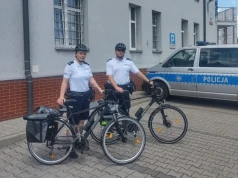 Patrole rowerowe wróciły na ulice Lublińca. Policjanci będą czuwać nad bezpieczeństwem mieszkańców