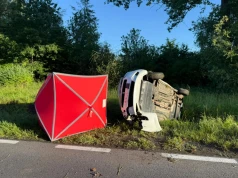 Śmiertelny wypadek koło Świdnicy po zderzeniu z dzikiem