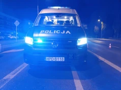 Dachowanie na drodze krajowej nr 19. Auto uderzyło też w latarnię