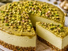 Pistacjowy hit na każdą okazję. Ten sernik robi ogromne wrażenie