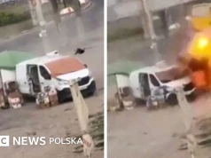 Wideo: rosyjski dron ściga ukraińskiego handlarza na targu