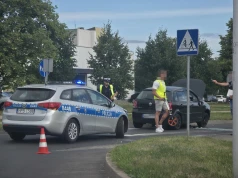 Wylądował na boku, trafił do szpitala