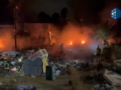 Pożar w strefie rekreacyjnej Baku w Corralejo. Trwa akcja gaśnicza