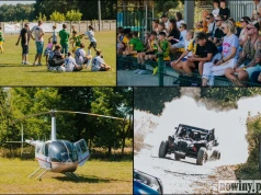 Ogień, helikopter i piłkarskie emocje. Tak wygląda festyn w Łaziskach