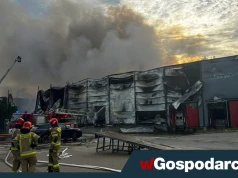Słup trującego dymu nad Gdynią